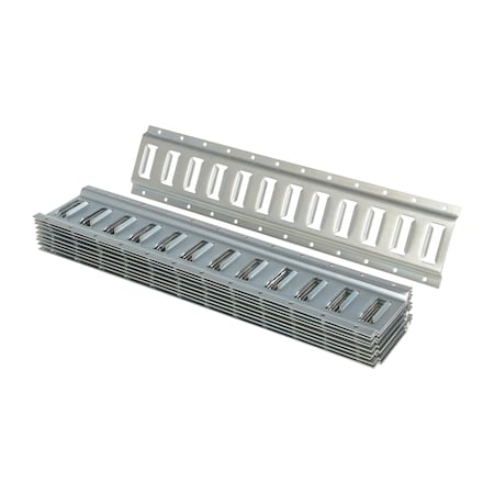 Vestil E-TRACK 2 FOOT ZINC, PK10 E-TRK-2-ZN-10PK